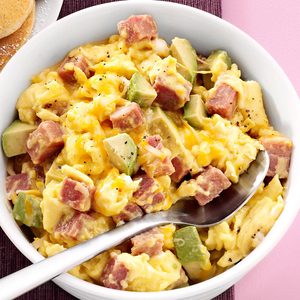 Ham and Avocado Scramble