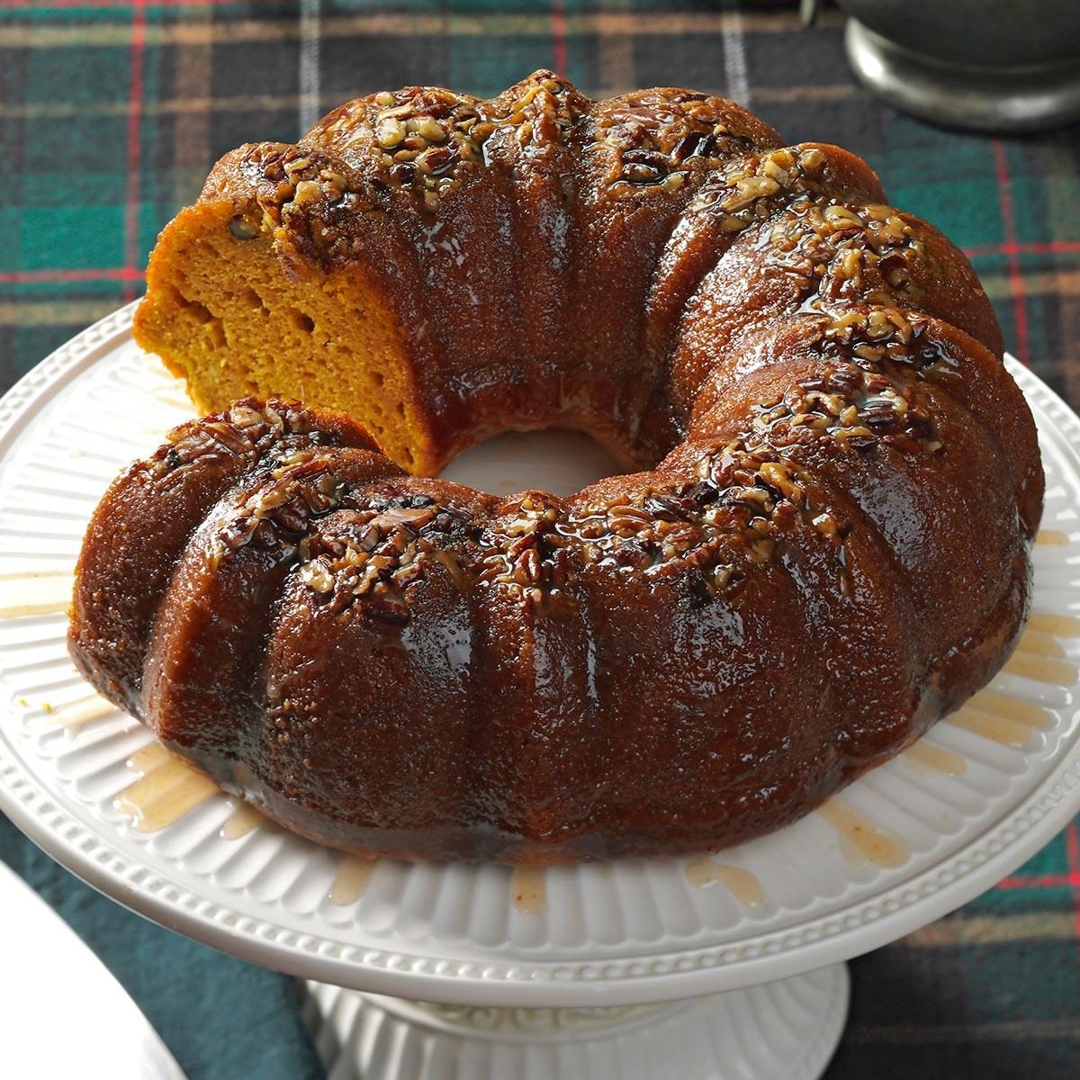 Rum-Glazed Pumpkin Cake