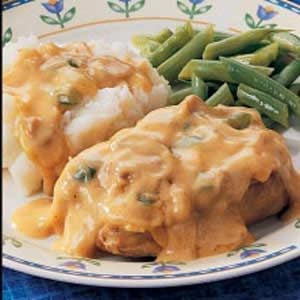 Chops with Mushroom Gravy