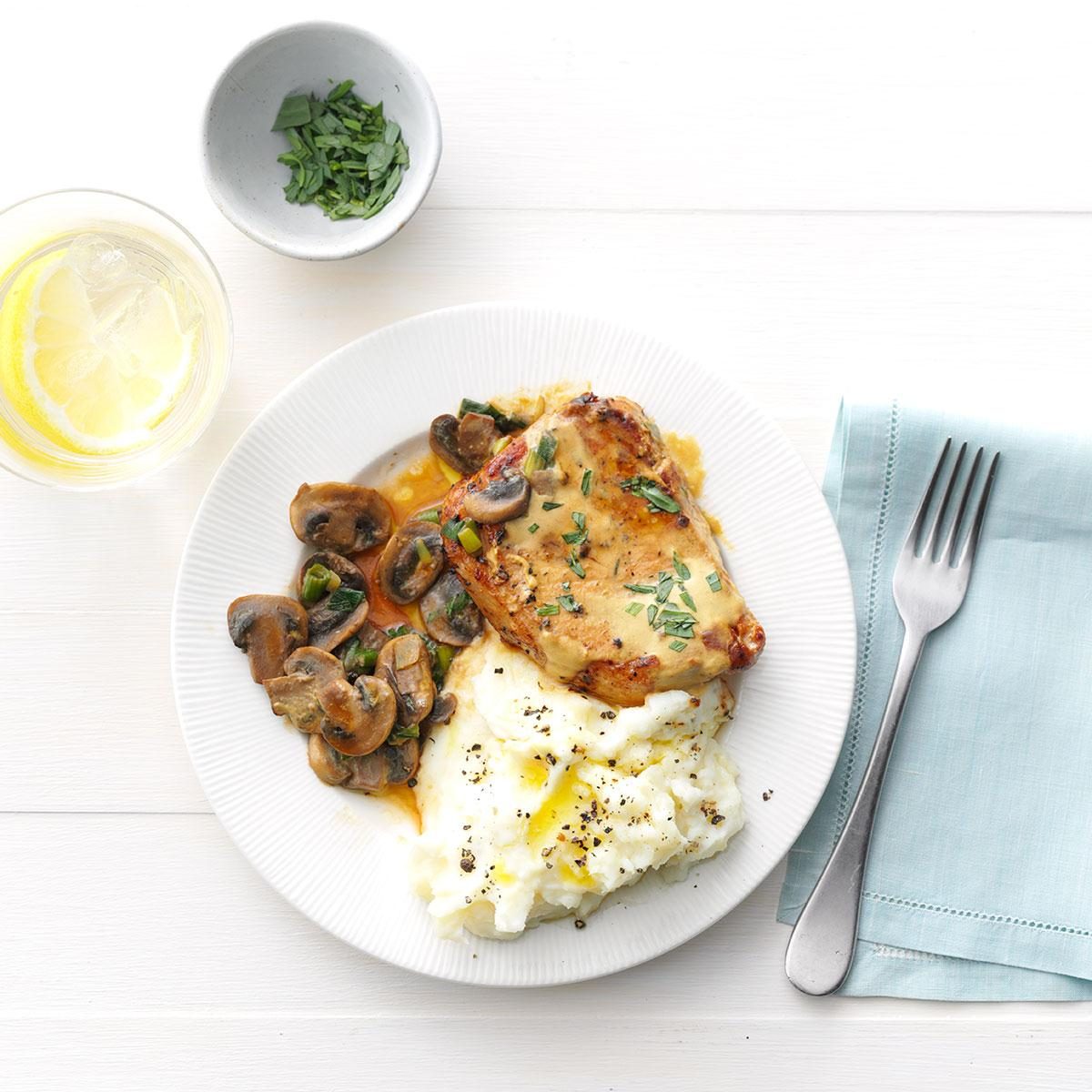 Tarragon-Dijon Pork Chops