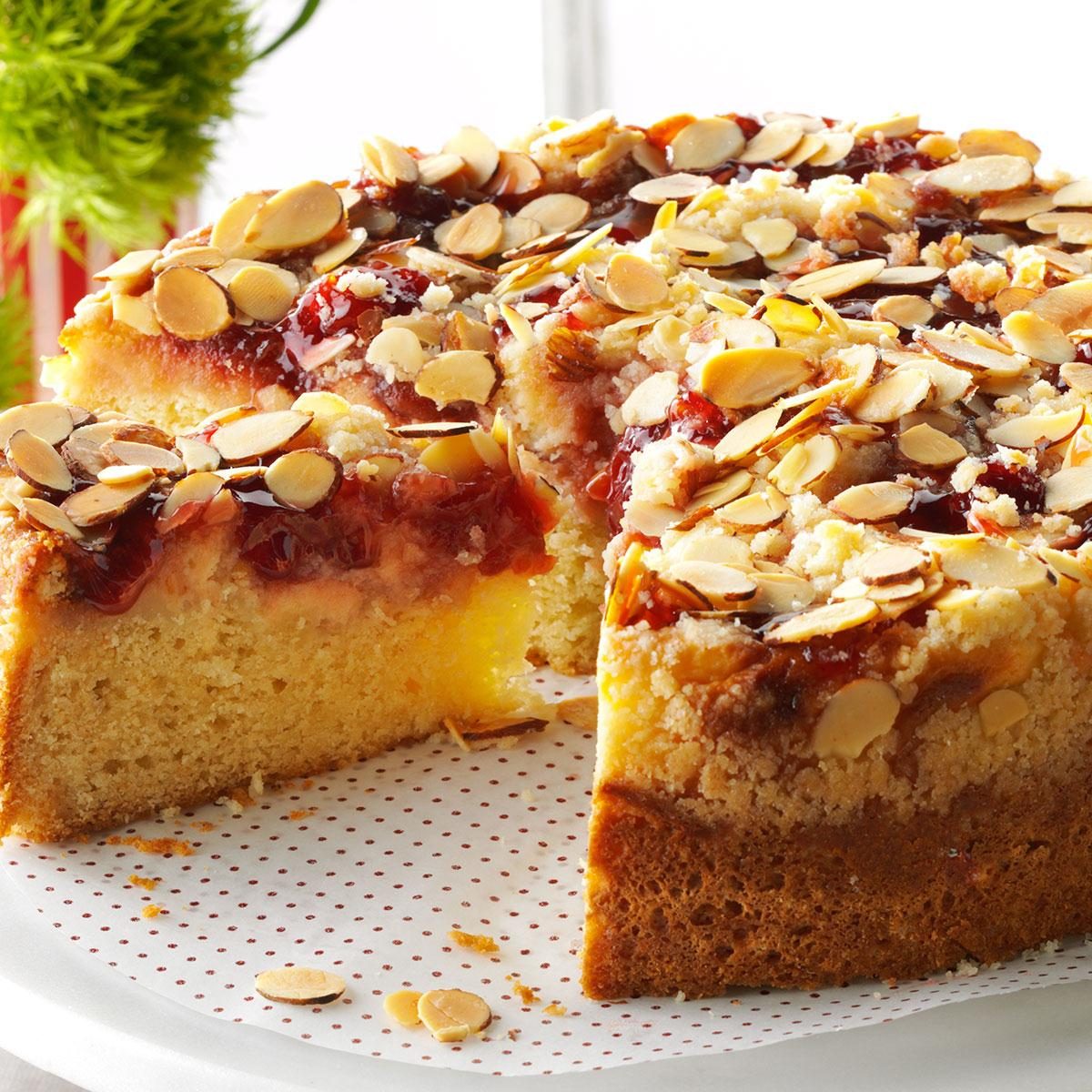 Cherry-Almond Coffee Cake Recipe | Taste of Home