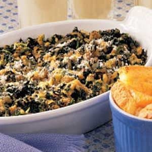 Spinach Bake with Sausage