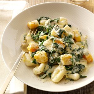 Ricotta Gnocchi with Spinach & Gorgonzola