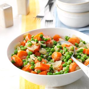 Honey-Butter Peas and Carrots