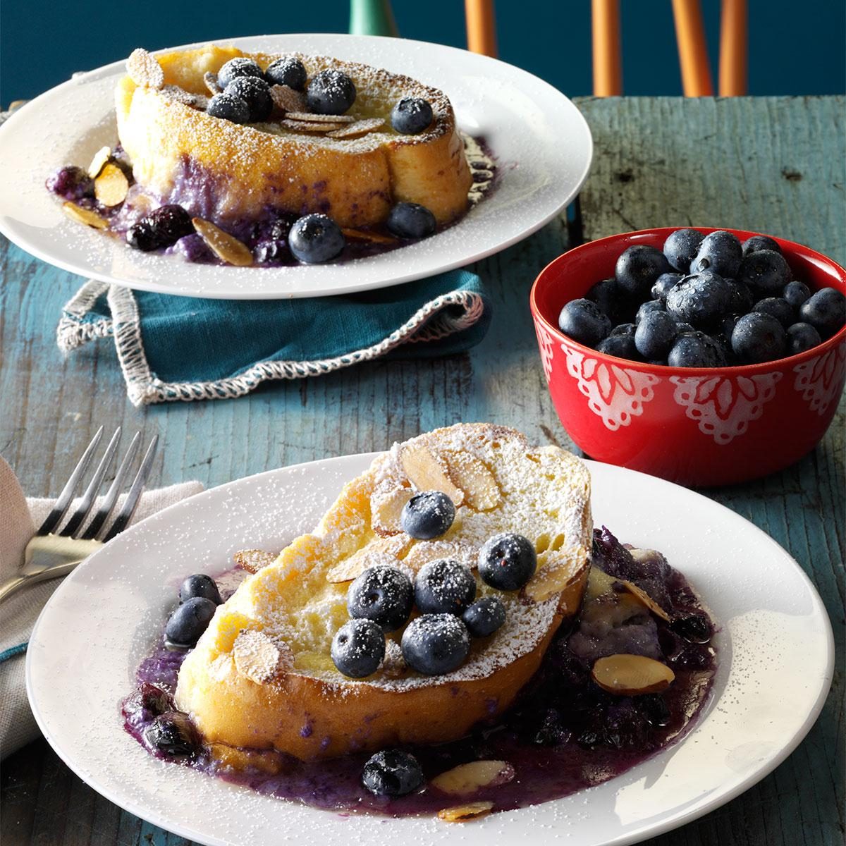 Baked Blueberry-Mascarpone French Toast