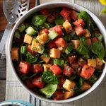 Watermelon and Spinach Salad