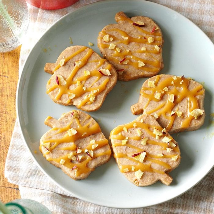 Caramel-Apple Shortbread Cookies