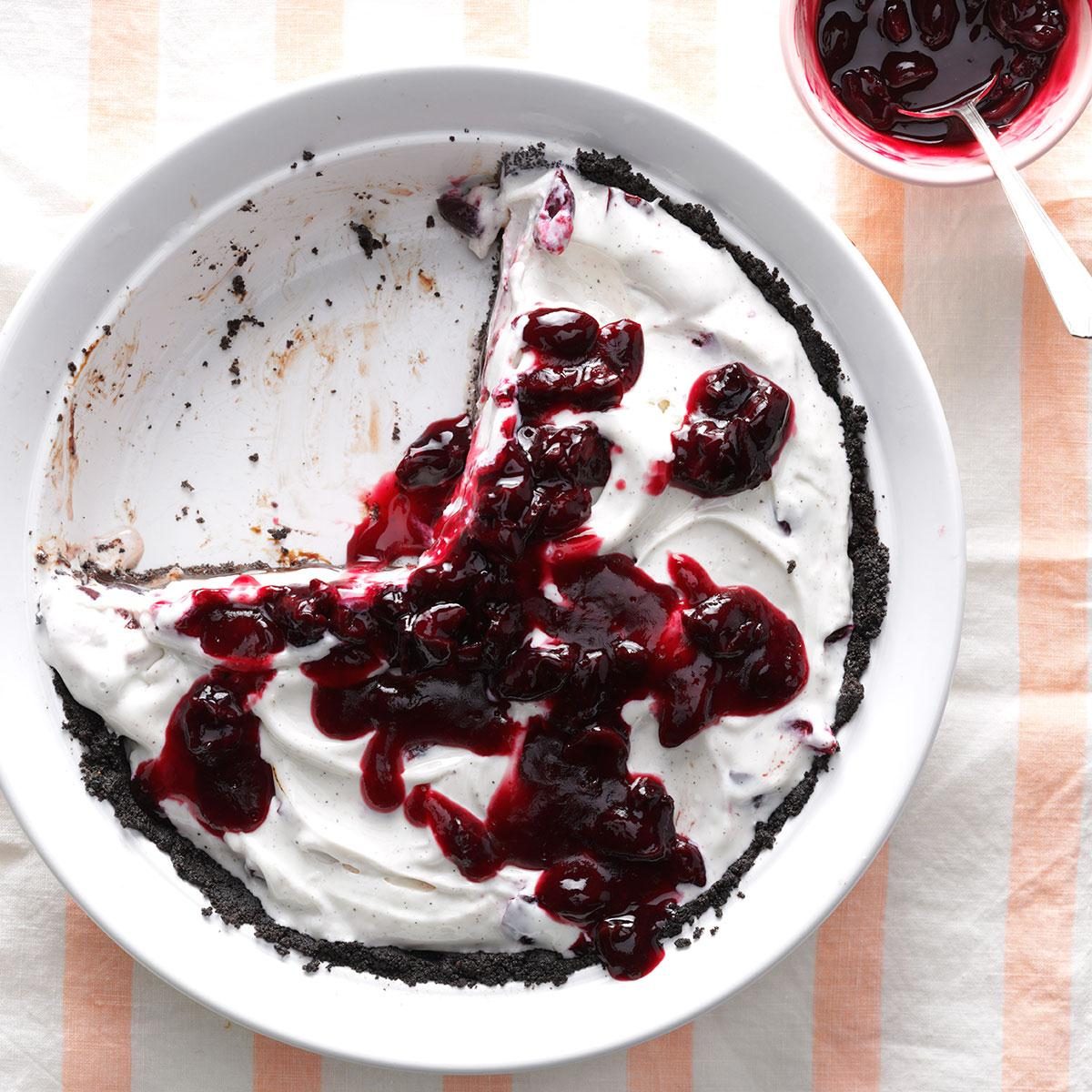 Cherry and Chocolate Ice Cream Pie