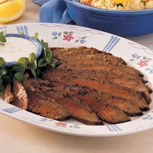 Flank Steak with Horseradish Sauce