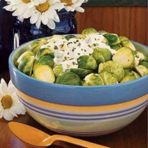 Sprouts with Sour Cream