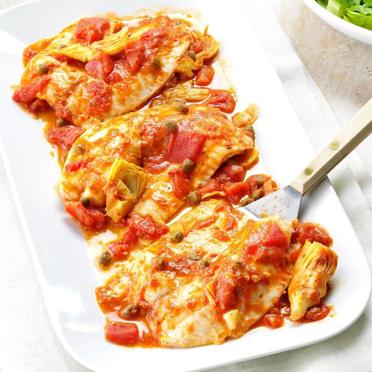 Tomato-Artichoke Tilapia