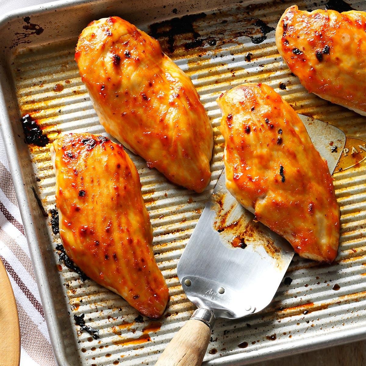 Spicy Apricot-Glazed Chicken Recipe: How to Make It | Taste of Home