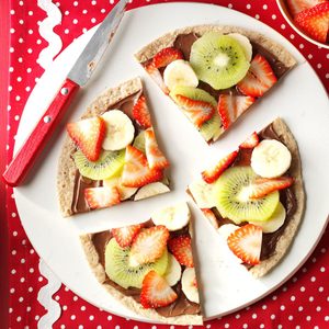 Chocolate-Hazelnut Fruit Pizza