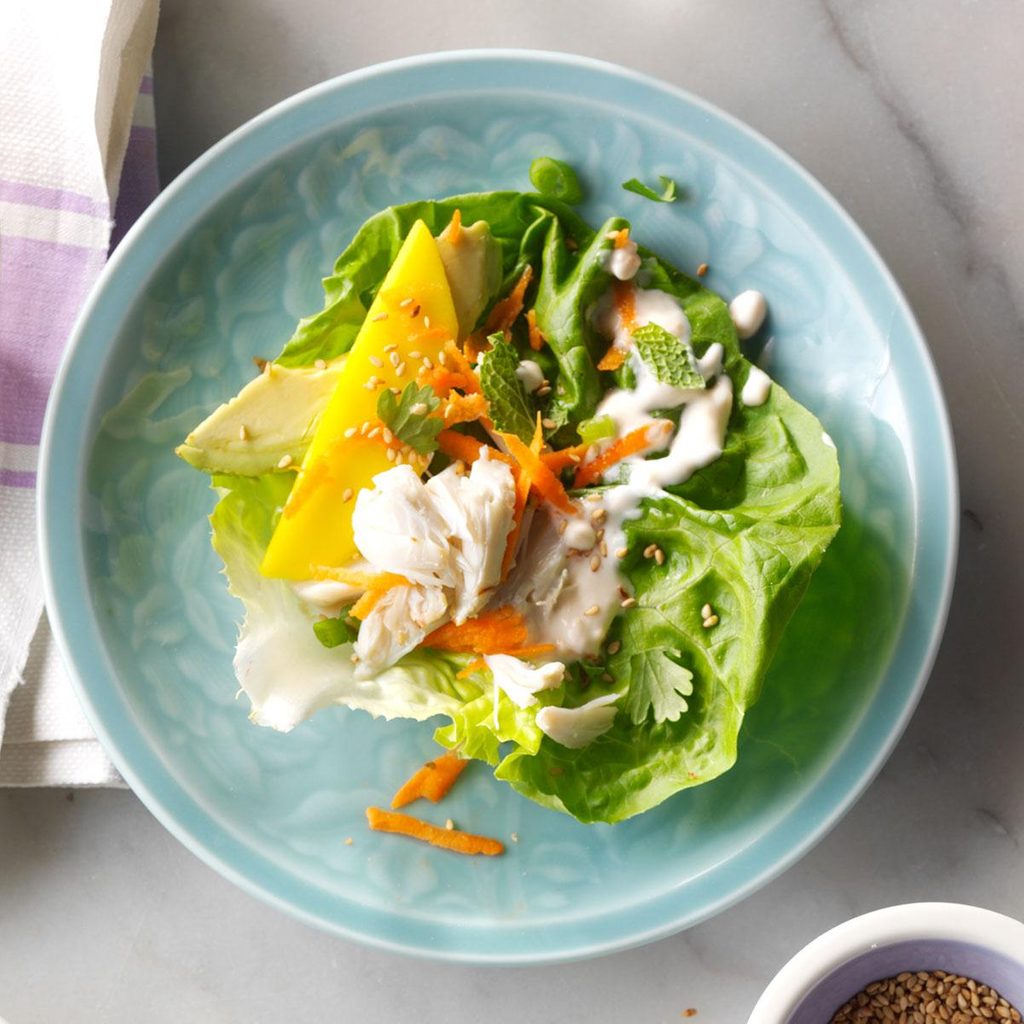 Crab Louie Lettuce Wraps