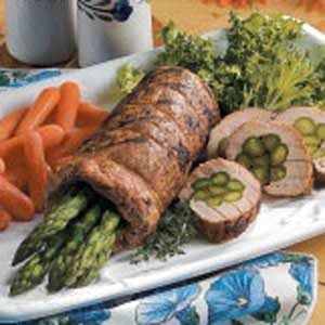 Asparagus-Stuffed Pork Tenderloin