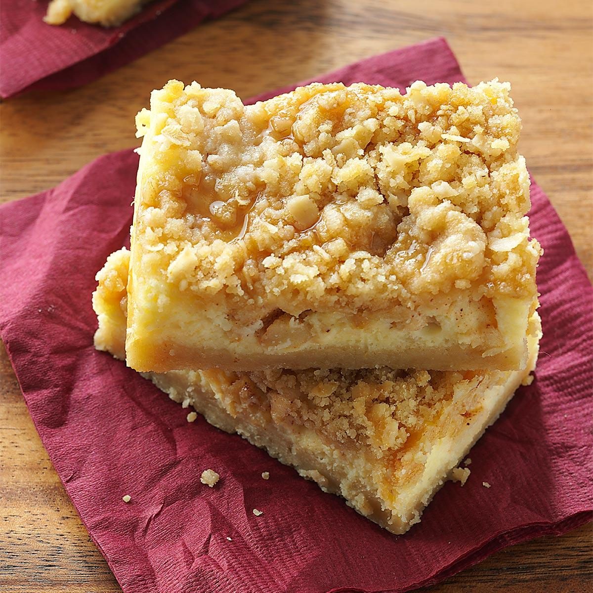 Apple Caramel Cheesecake Bars