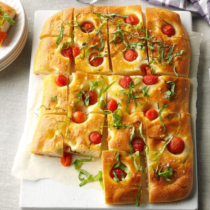 Cherry Tomato & Basil Focaccia