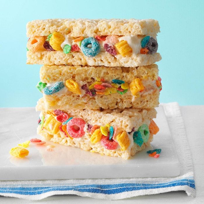 Cereal & Milk Ice Cream Sandwiches