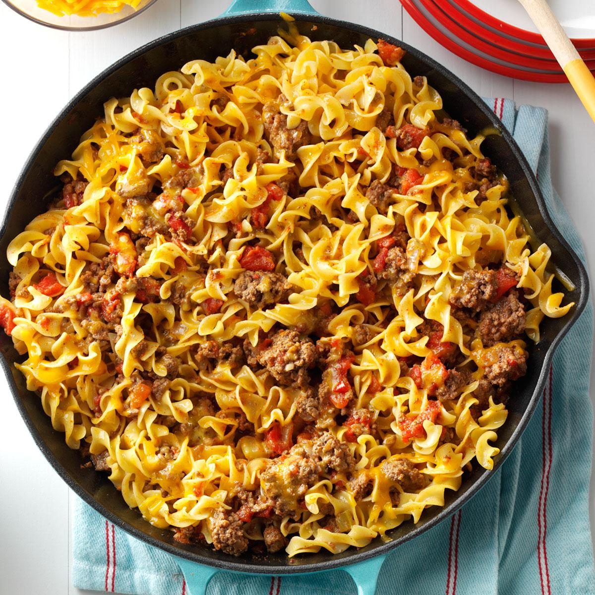 Chili Beef Noodle Skillet