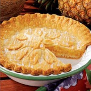 Contest-Winning Glazed Pineapple Pie