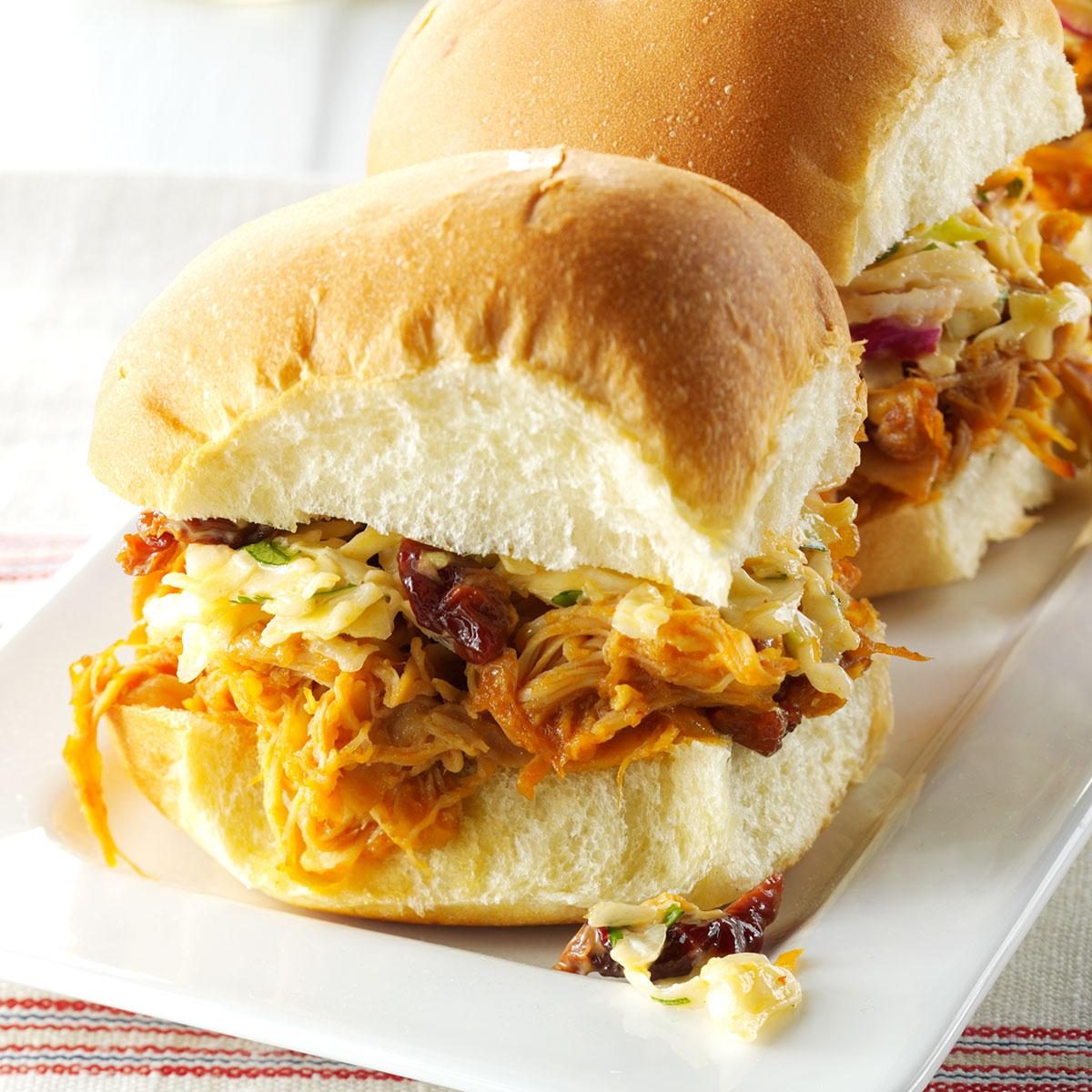 Chicken Sliders with Sesame Slaw