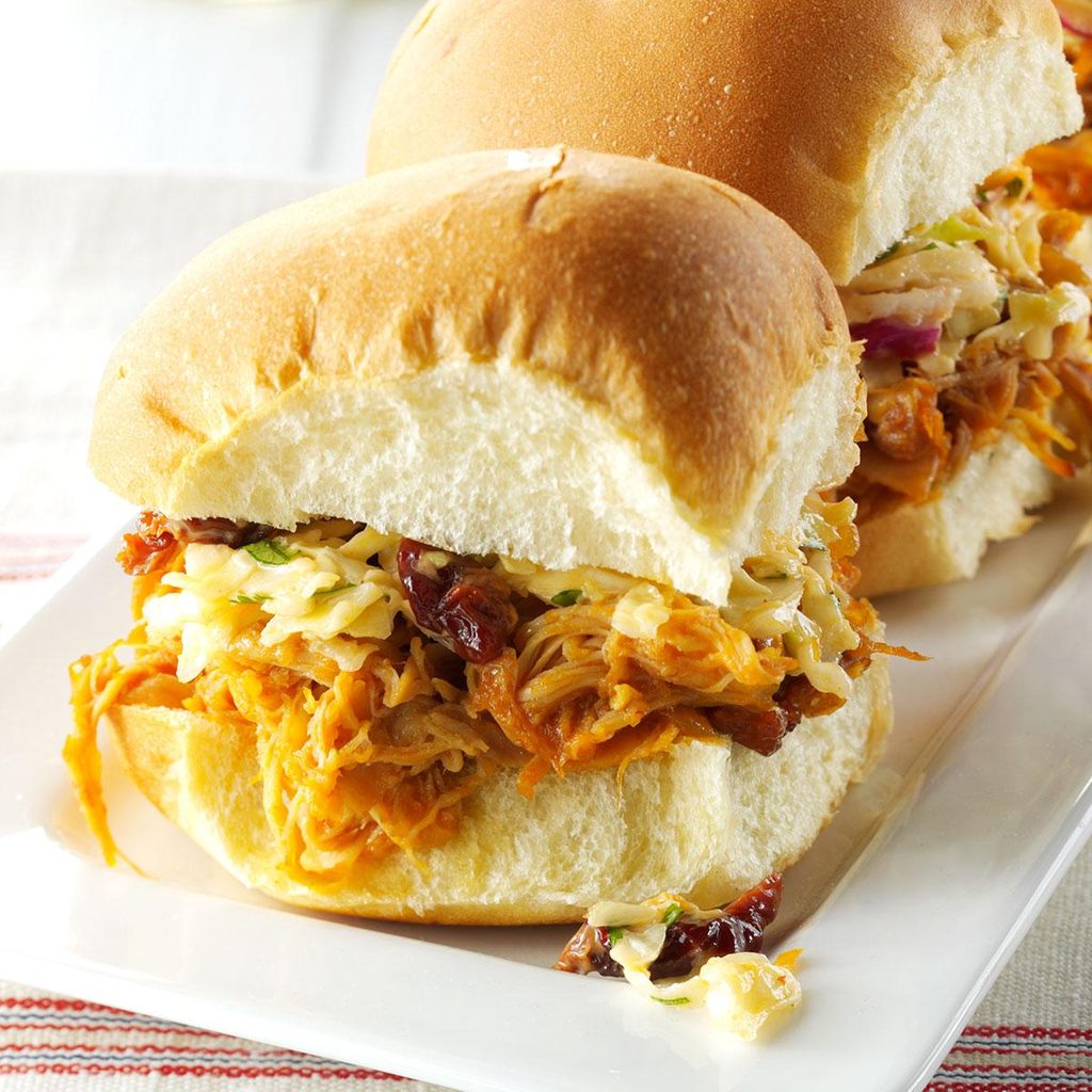 Chicken Sliders with Sesame Slaw