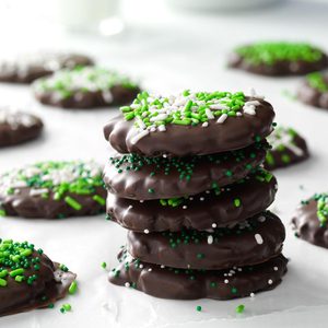 Mint Chocolate-Covered Cookies