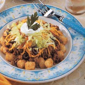 Tater Tot Taco Salad