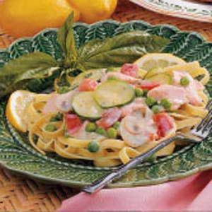 Salmon Fettuccine