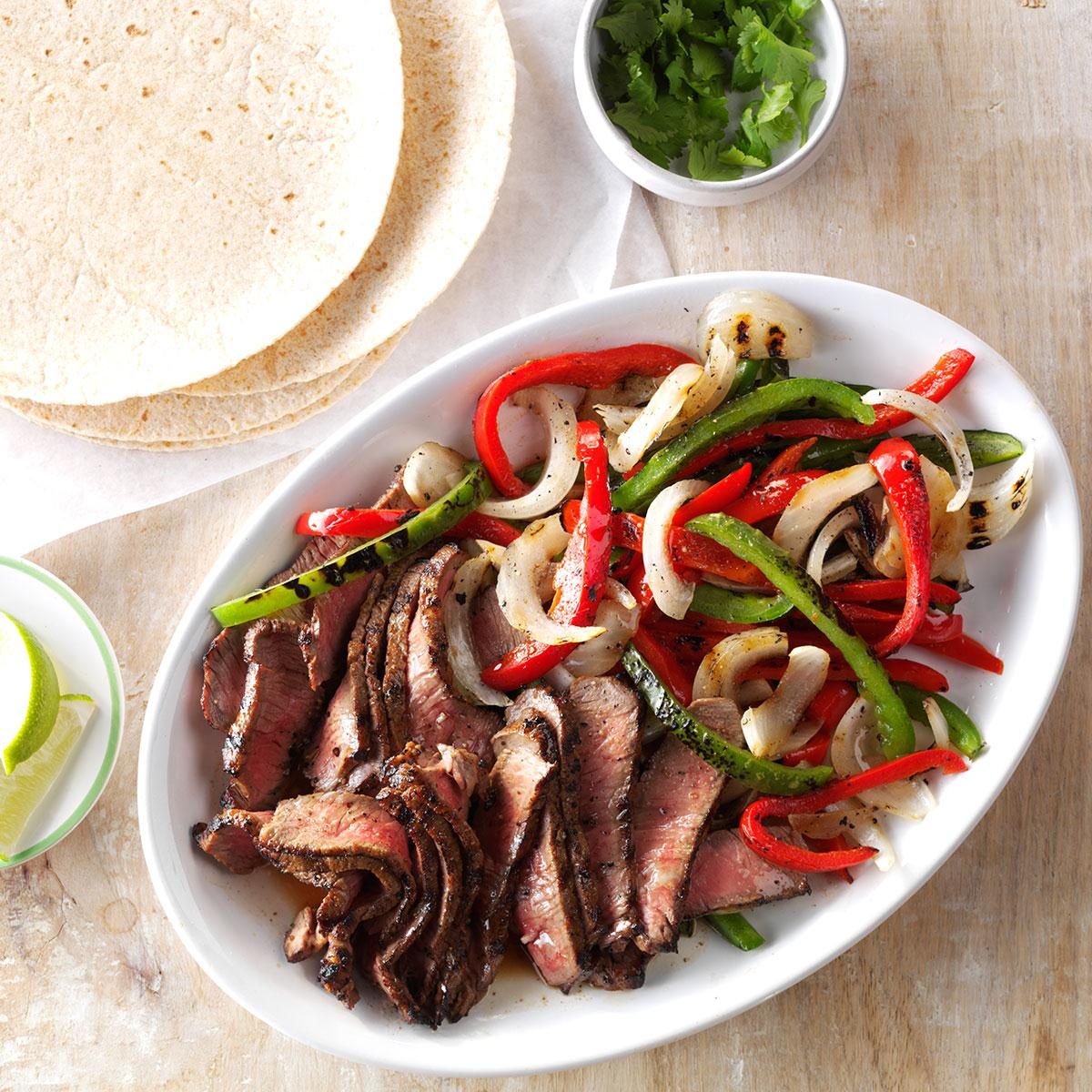 Simple Grilled Steak Fajitas