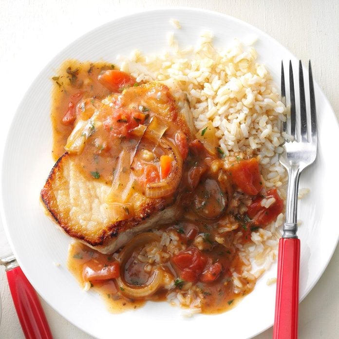 Saucy Pork Chop Skillet