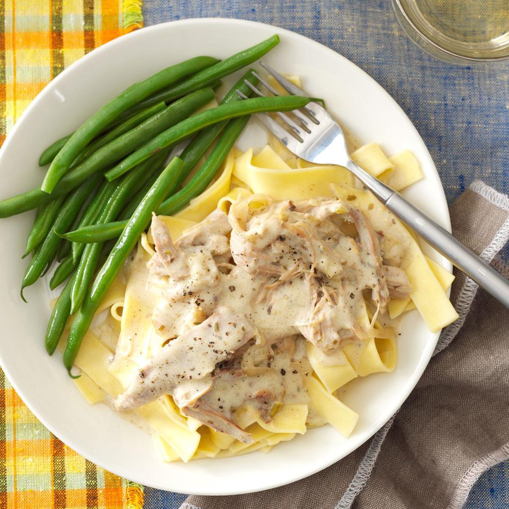 Slow-Cooked Turkey Stroganoff