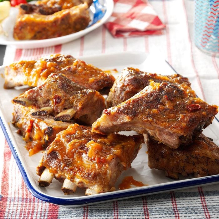 Peach-Chipotle Baby Back Ribs