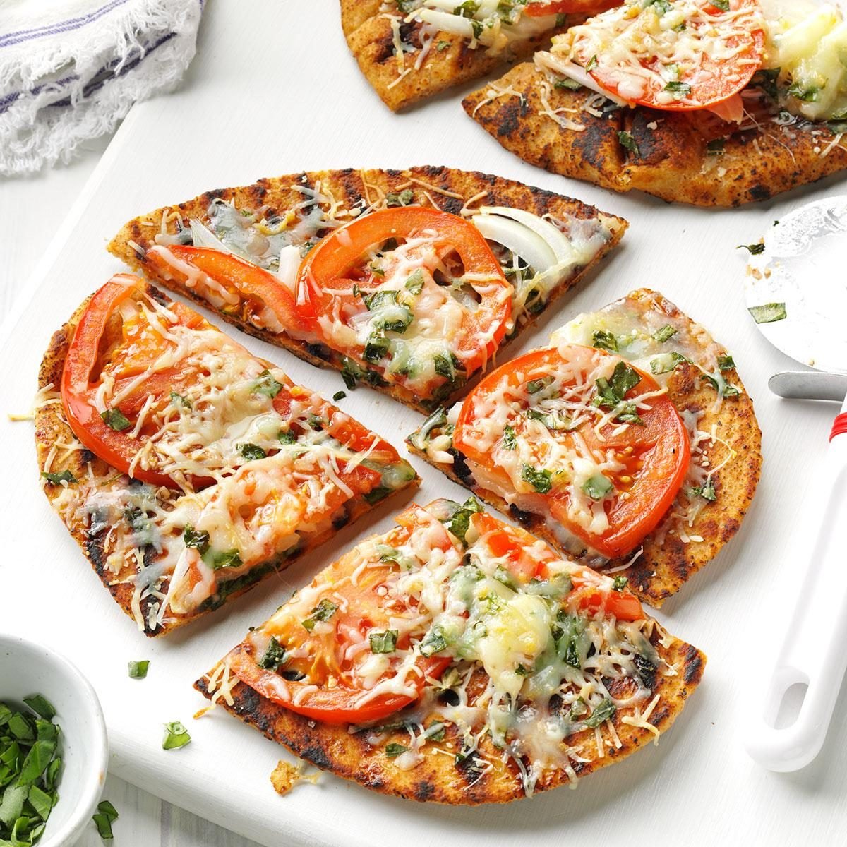 Grilled Garden Veggie Flatbreads