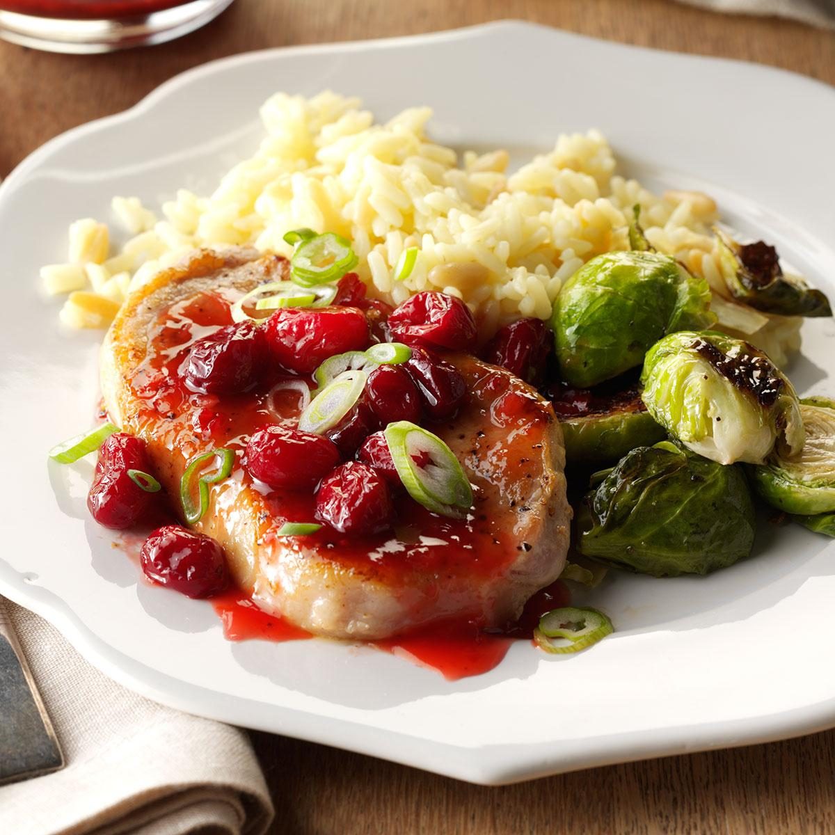 Cranberry Glazed Pork Chops