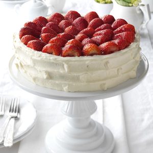 Strawberry Walnut Torte