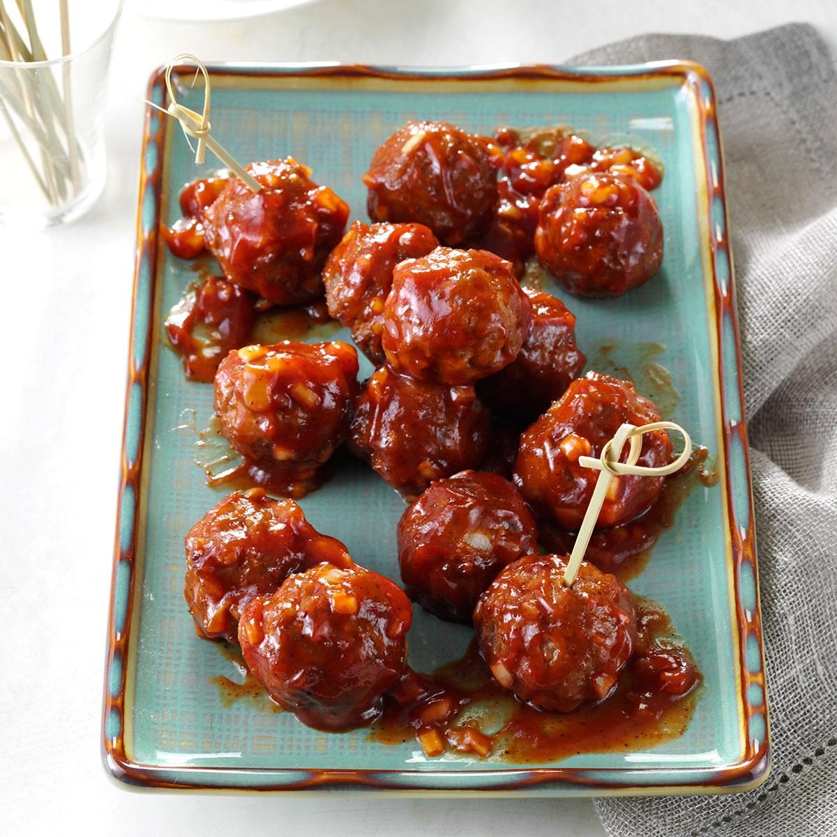 Barbecue Glazed Meatballs