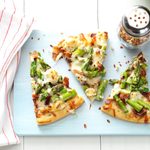 Asparagus, Bacon & Herbed Cheese Pizza