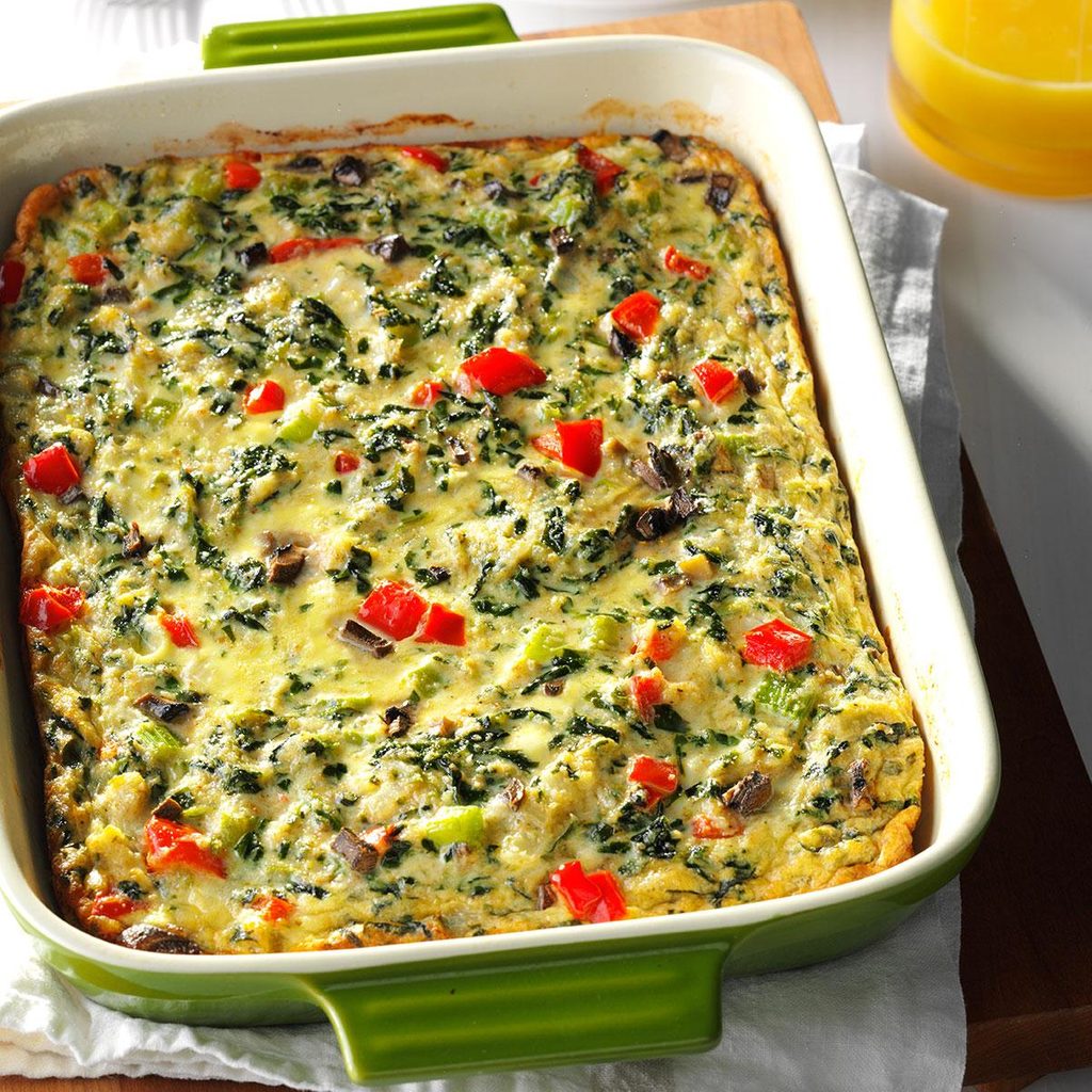 Crab-Spinach Egg Casserole