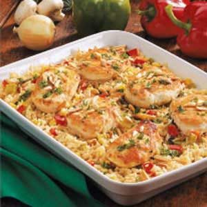 Chicken Rice Casserole with Veggies