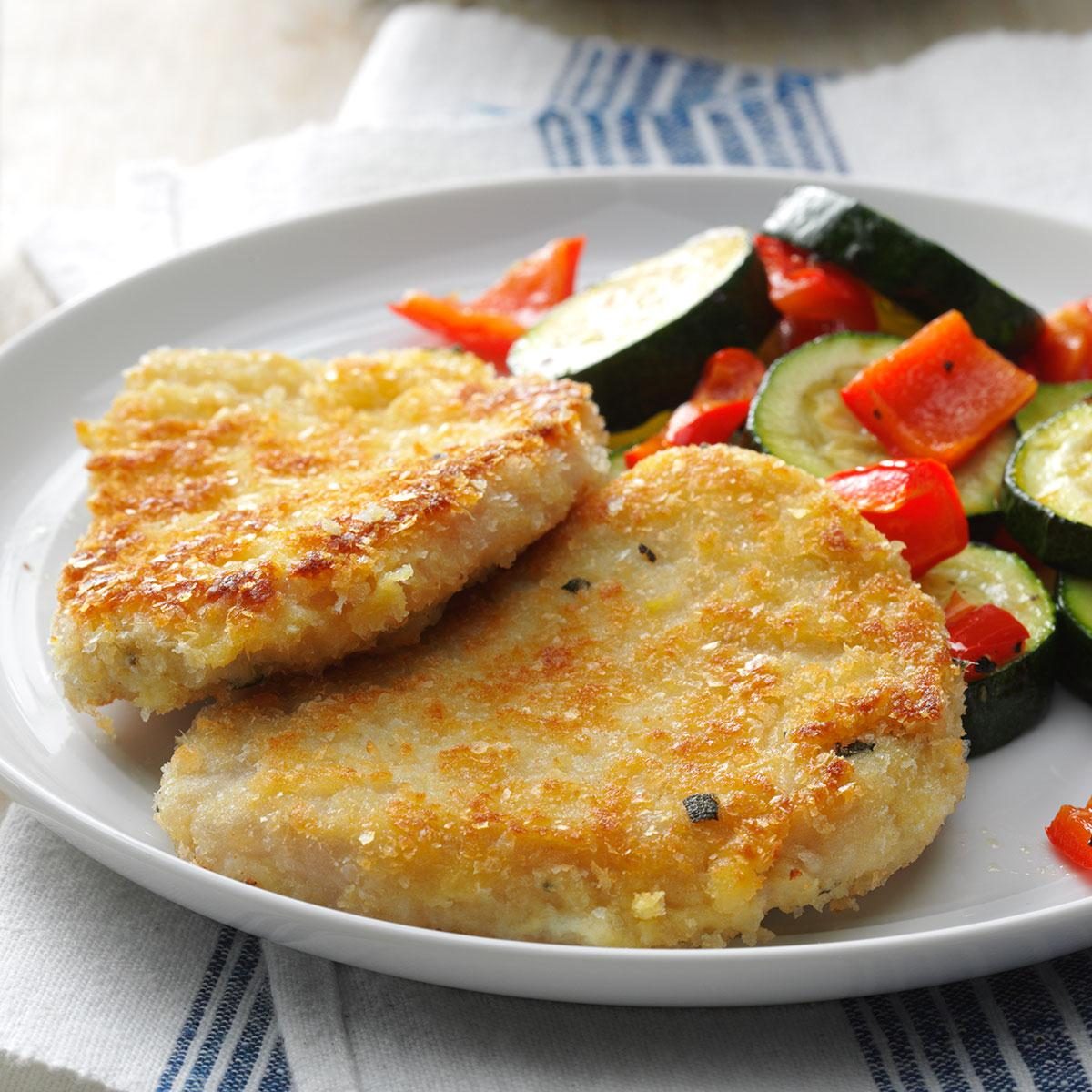 Day 5 Dinner: Breaded Mustard & Sage Pork Cutlets