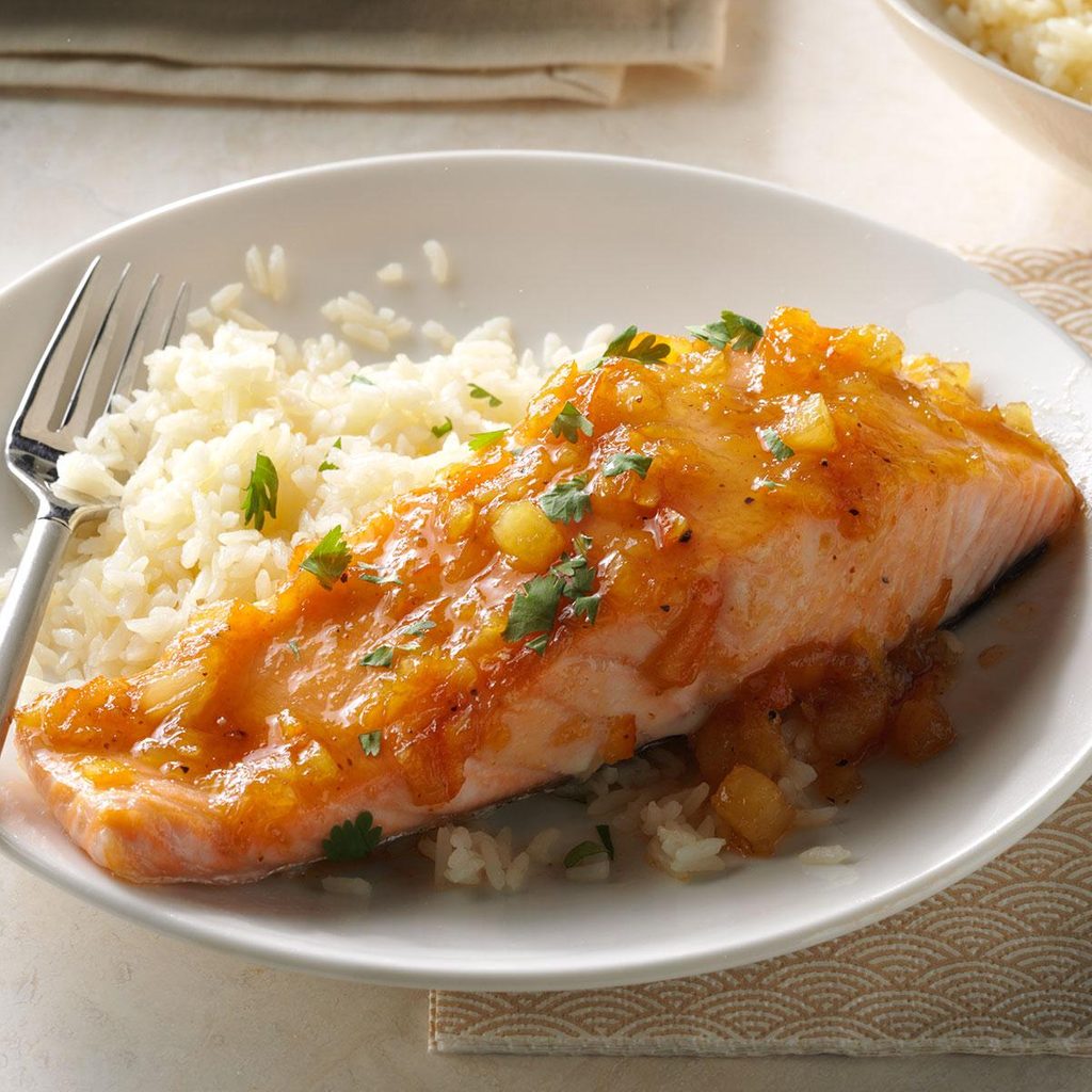 Hoisin-Pineapple Salmon