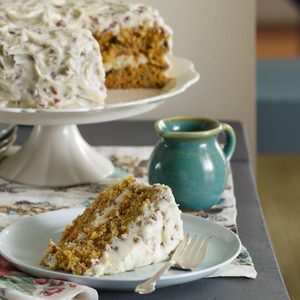 Carrot Cake with Pecan Frosting