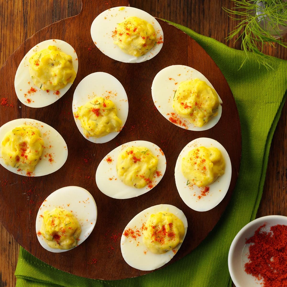 Horseradish Deviled Eggs