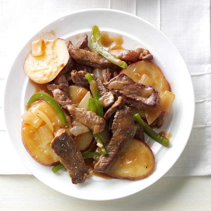 Pepper Steak with Potatoes