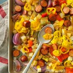 Spicy Roasted Sausage, Potatoes and Peppers
