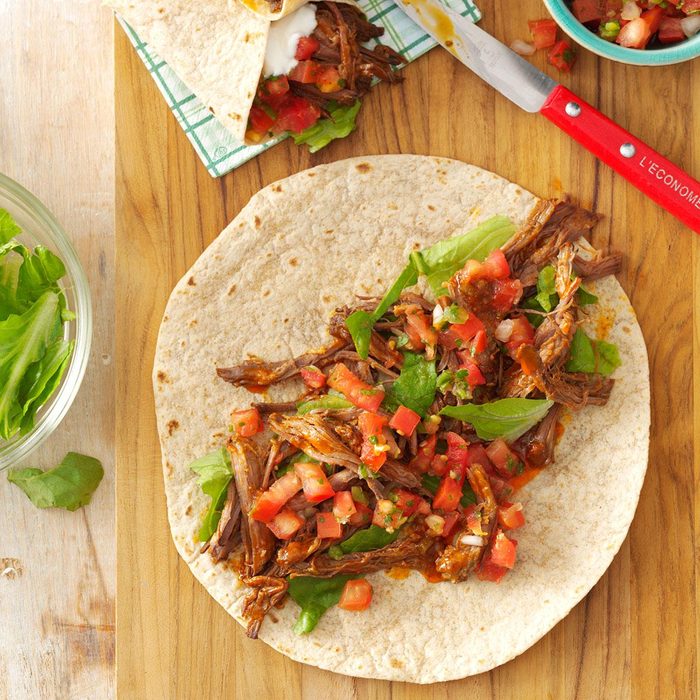 Mexican Shredded Beef Wraps