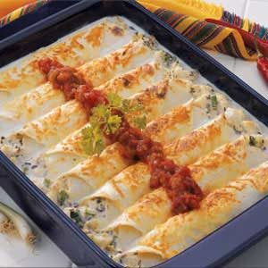 Makeover Creamy Halibut Enchiladas