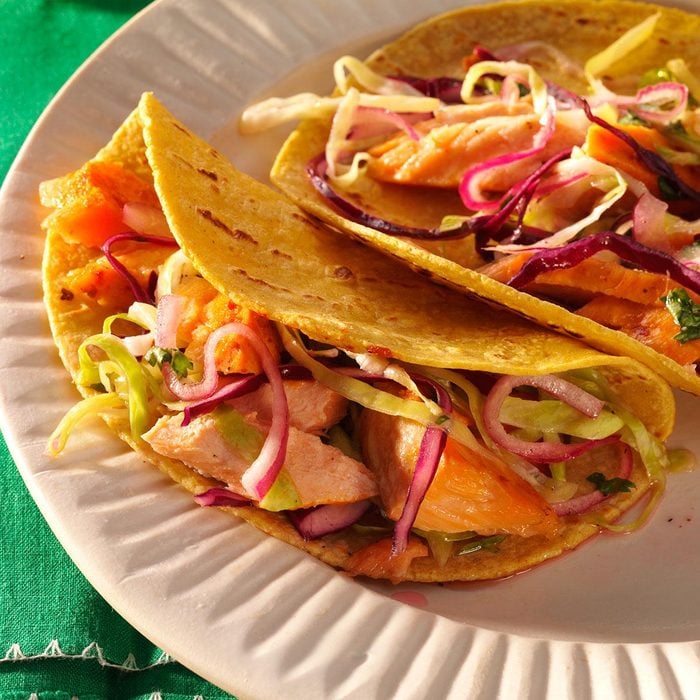Grilled Chipotle Salmon Tacos
