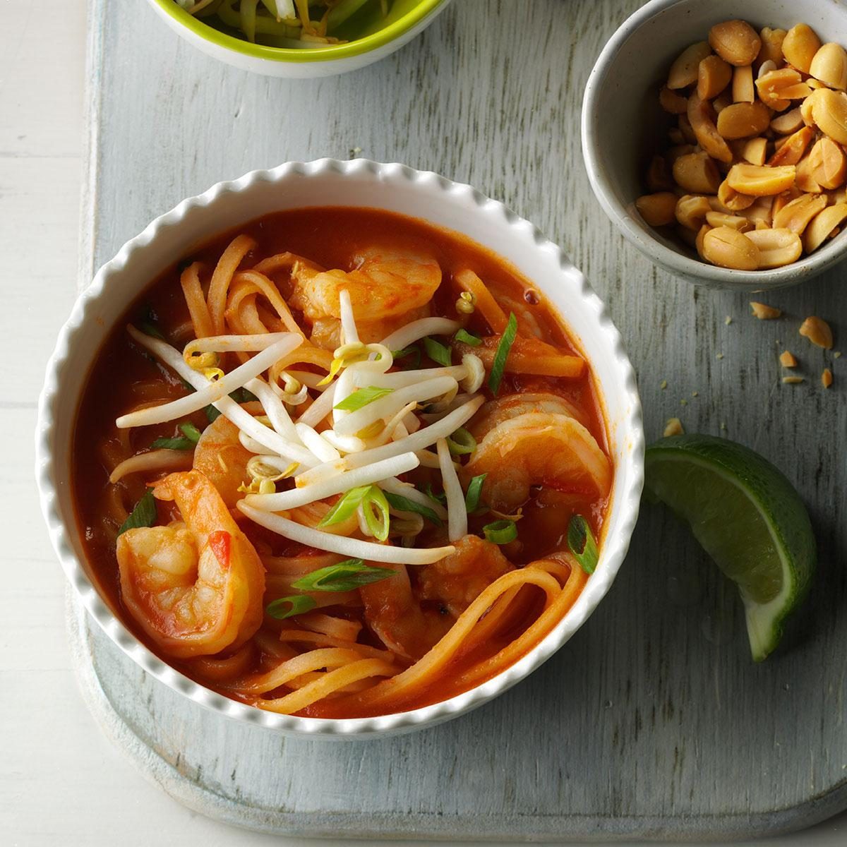 Shrimp Pad Thai Soup